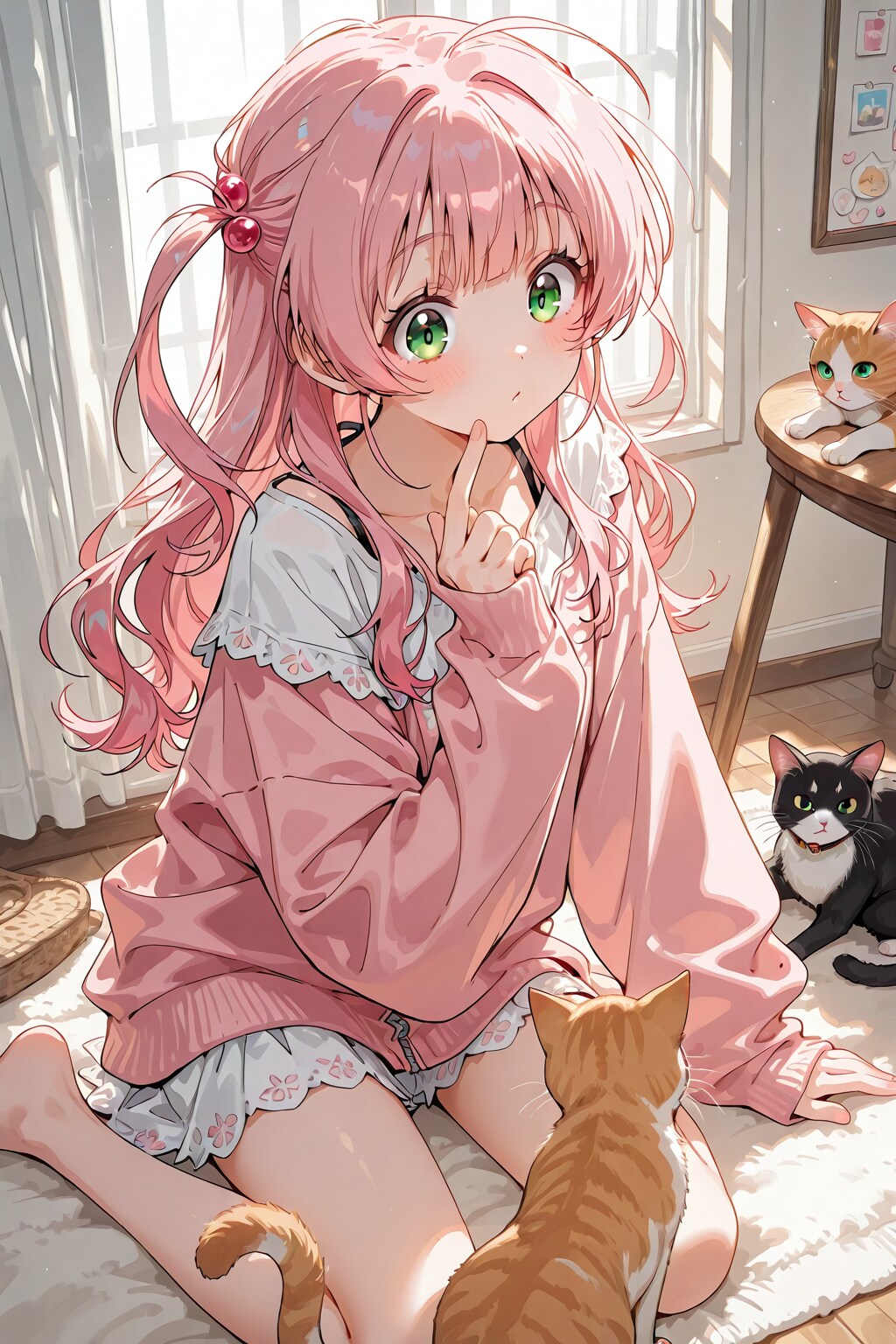 猫と一緒 | の人気AIイラスト・グラビア