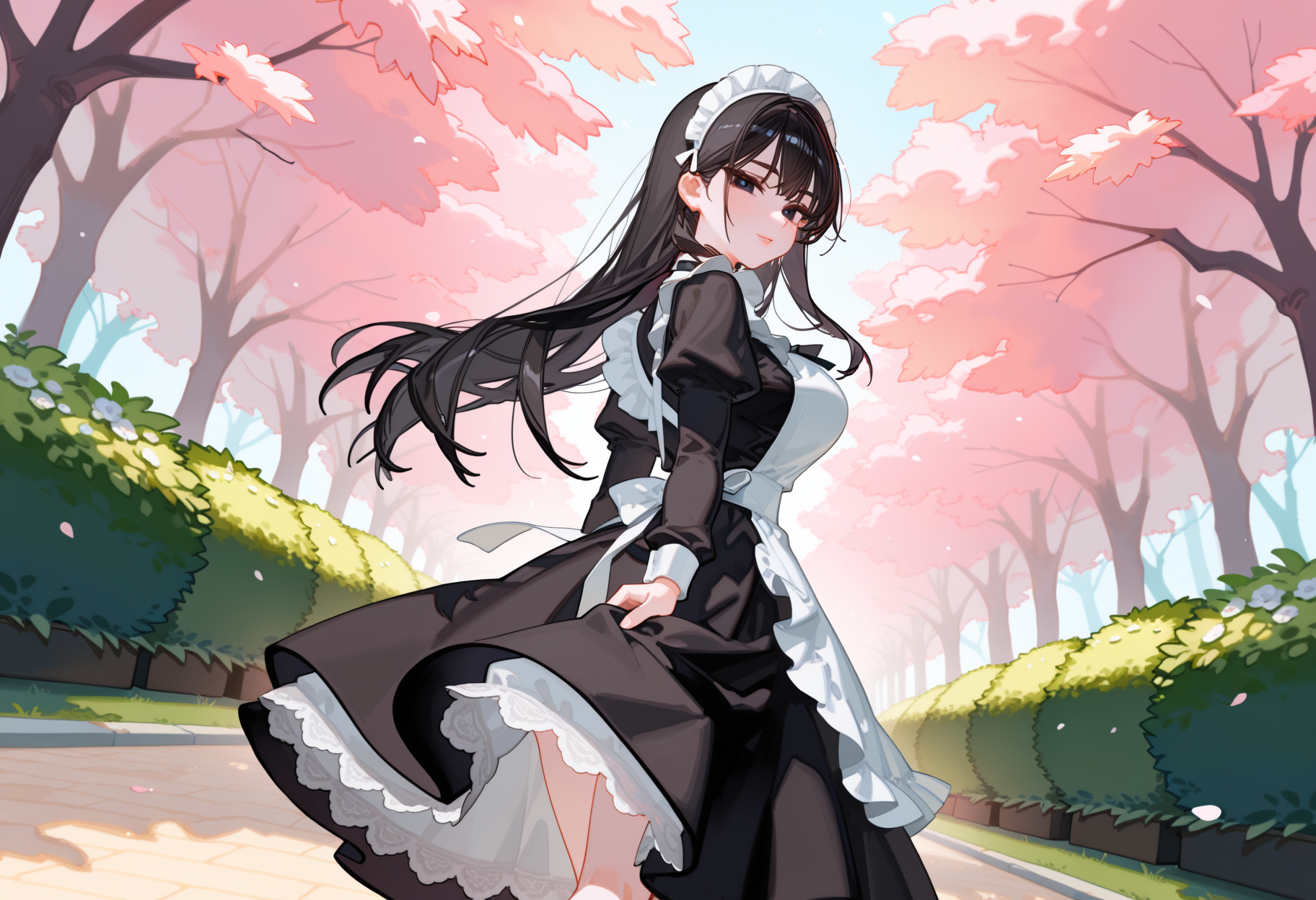 スカートひらりひらり | の人気AIイラスト・グラビア