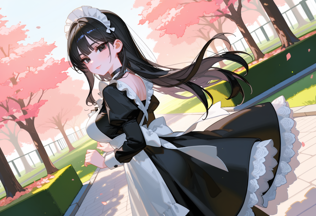 スカートひらりひらり