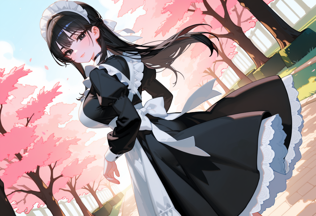 スカートひらりひらり