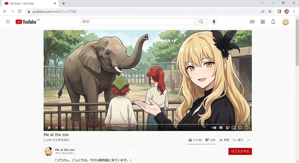 4月23日はyoutube最初の動画の投稿日
