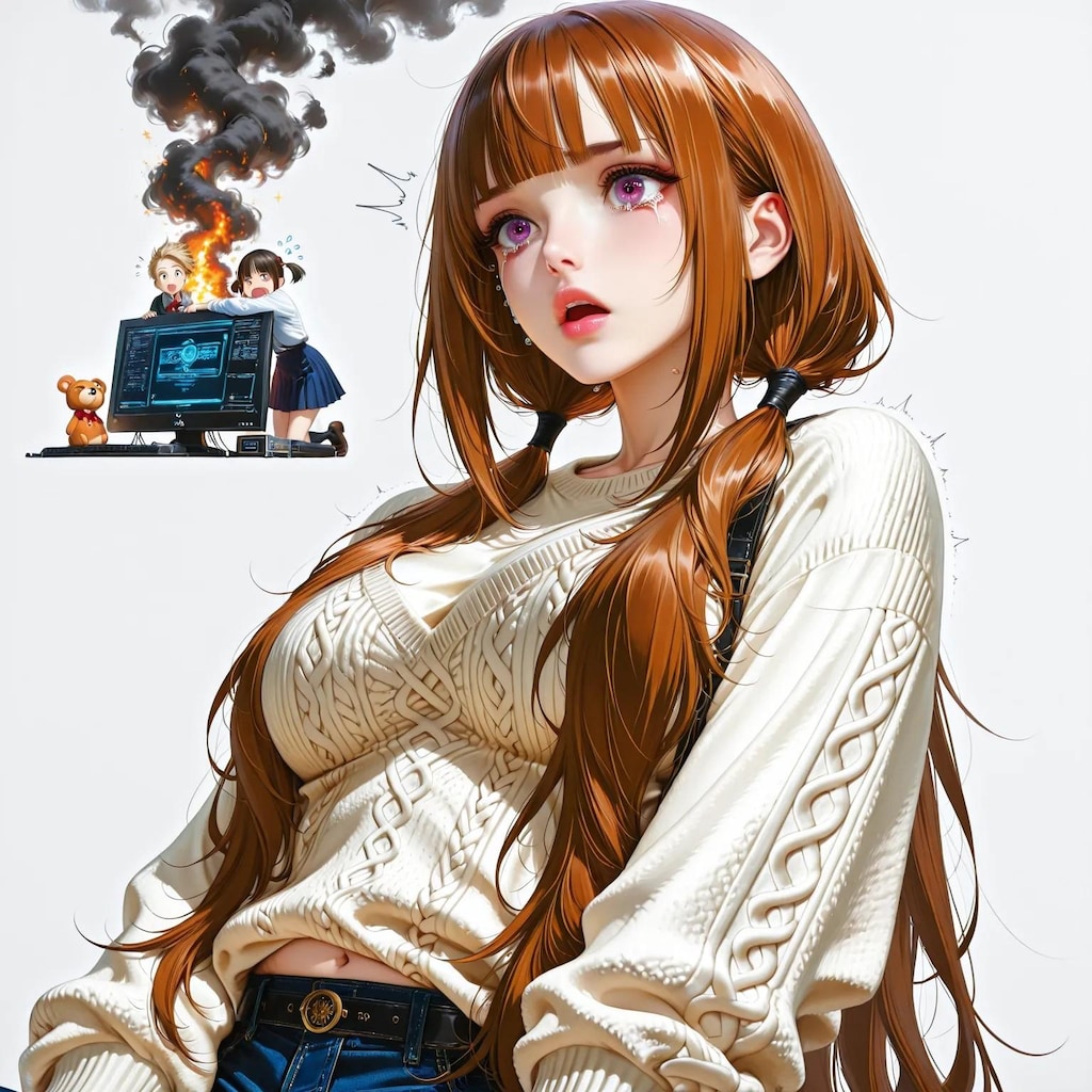 画像生成中に煙が！