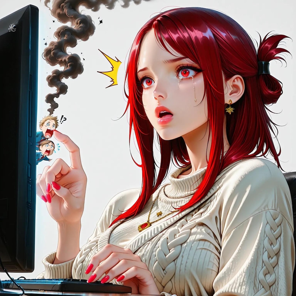 画像生成中に煙が！