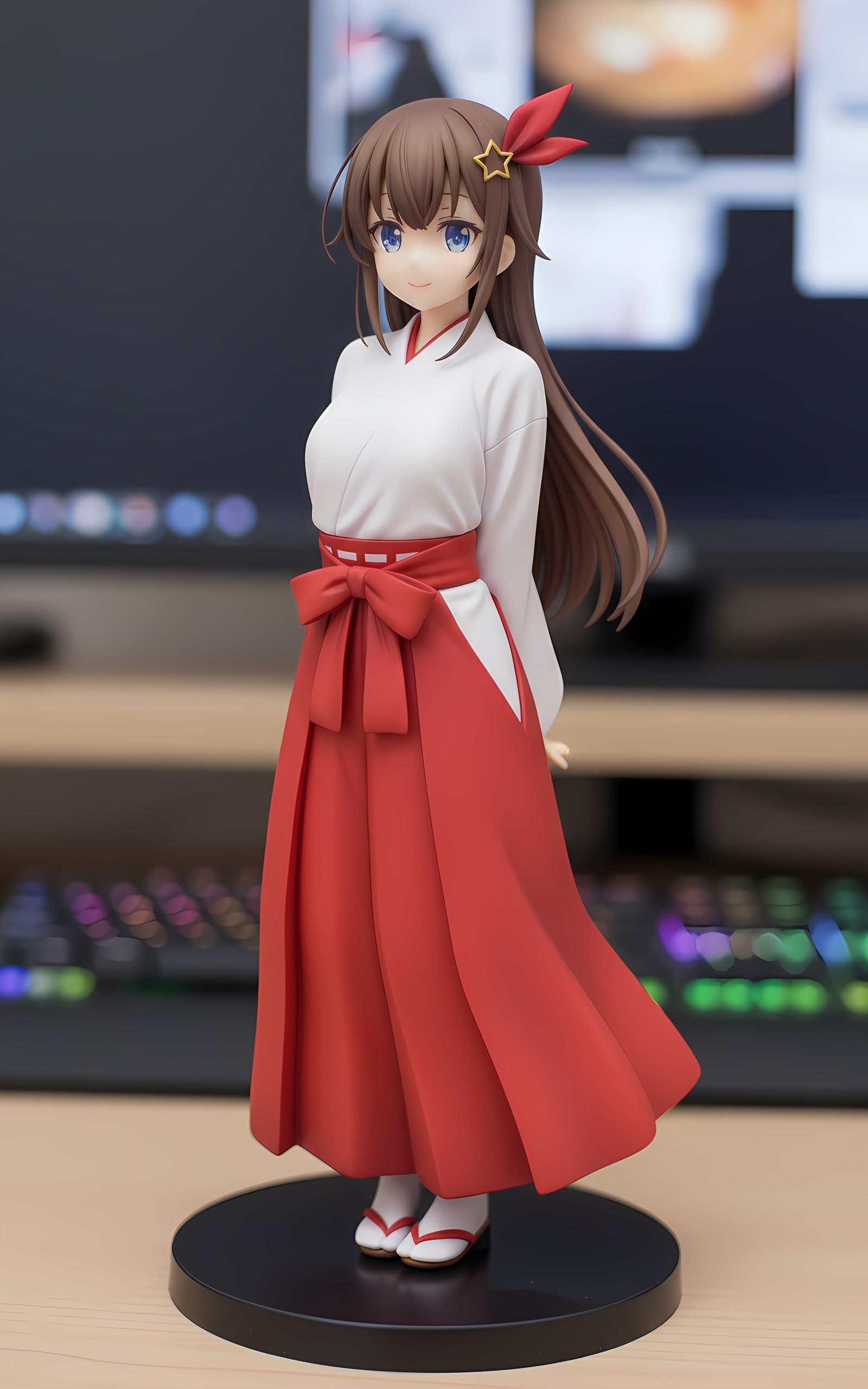 ときのそら 巫女 フィギュア風 | の人気AIイラスト・グラビア