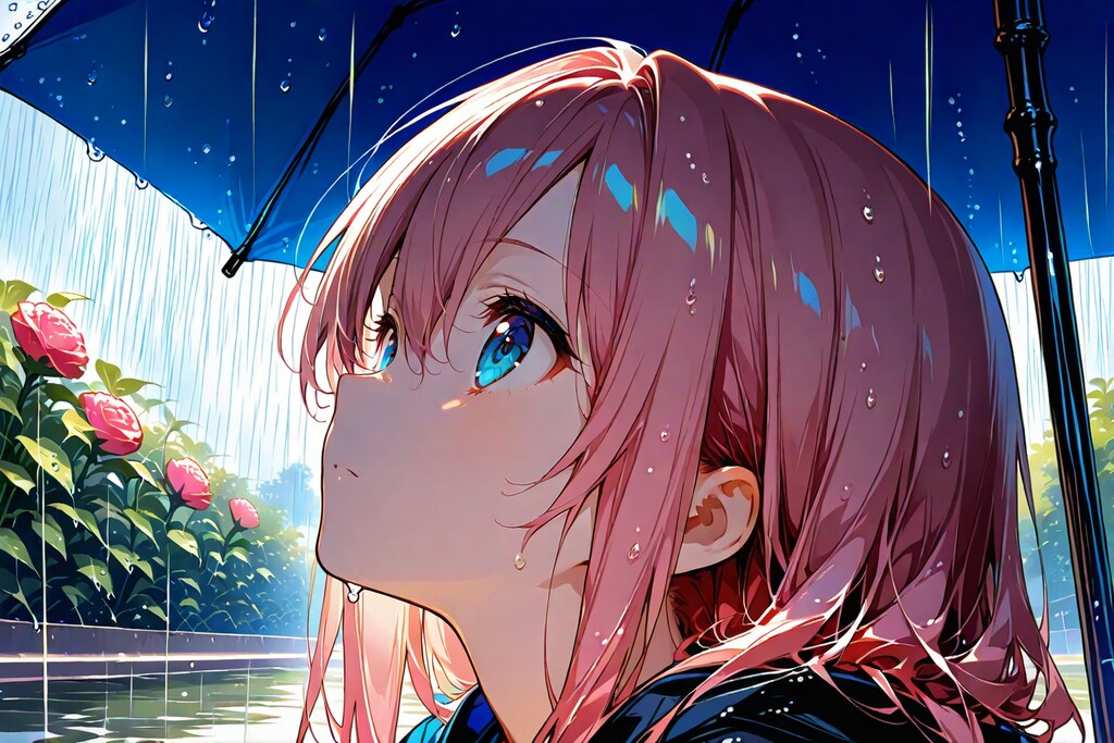 雨の中の散策