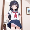 今日のchu♡学生 09/08　絵のモデル 2枚目