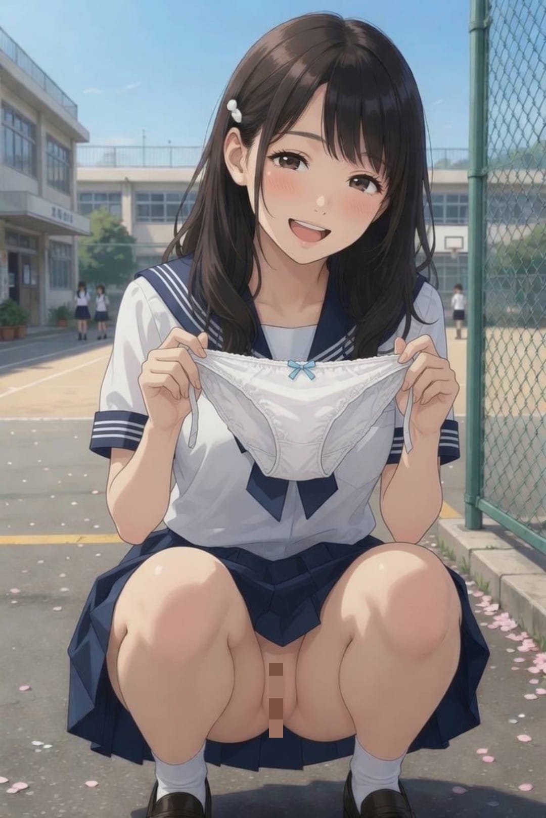 パンティをくれる女子◯生
