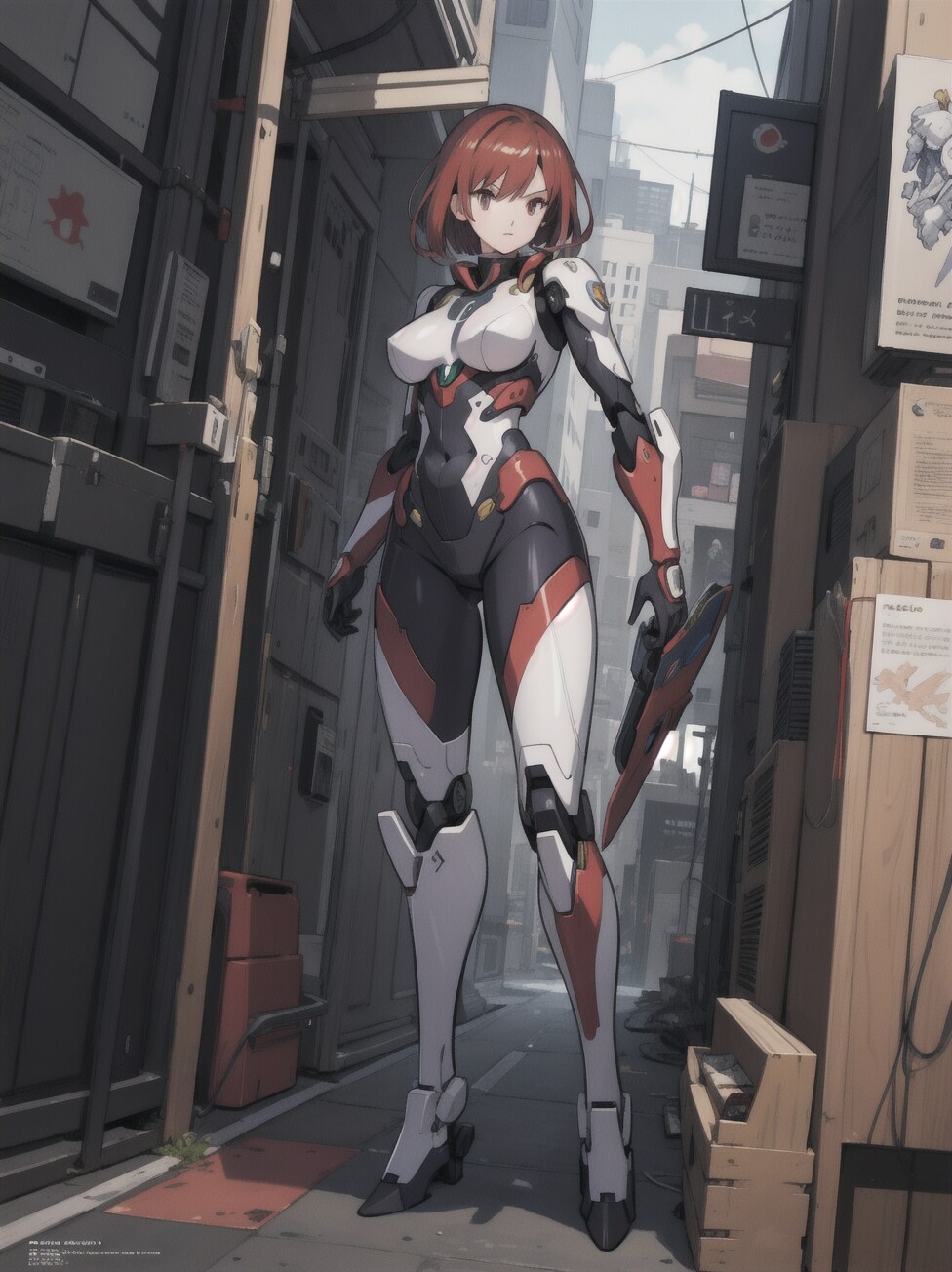 かなりシンプルメカ娘 | の人気AIイラスト・グラビア