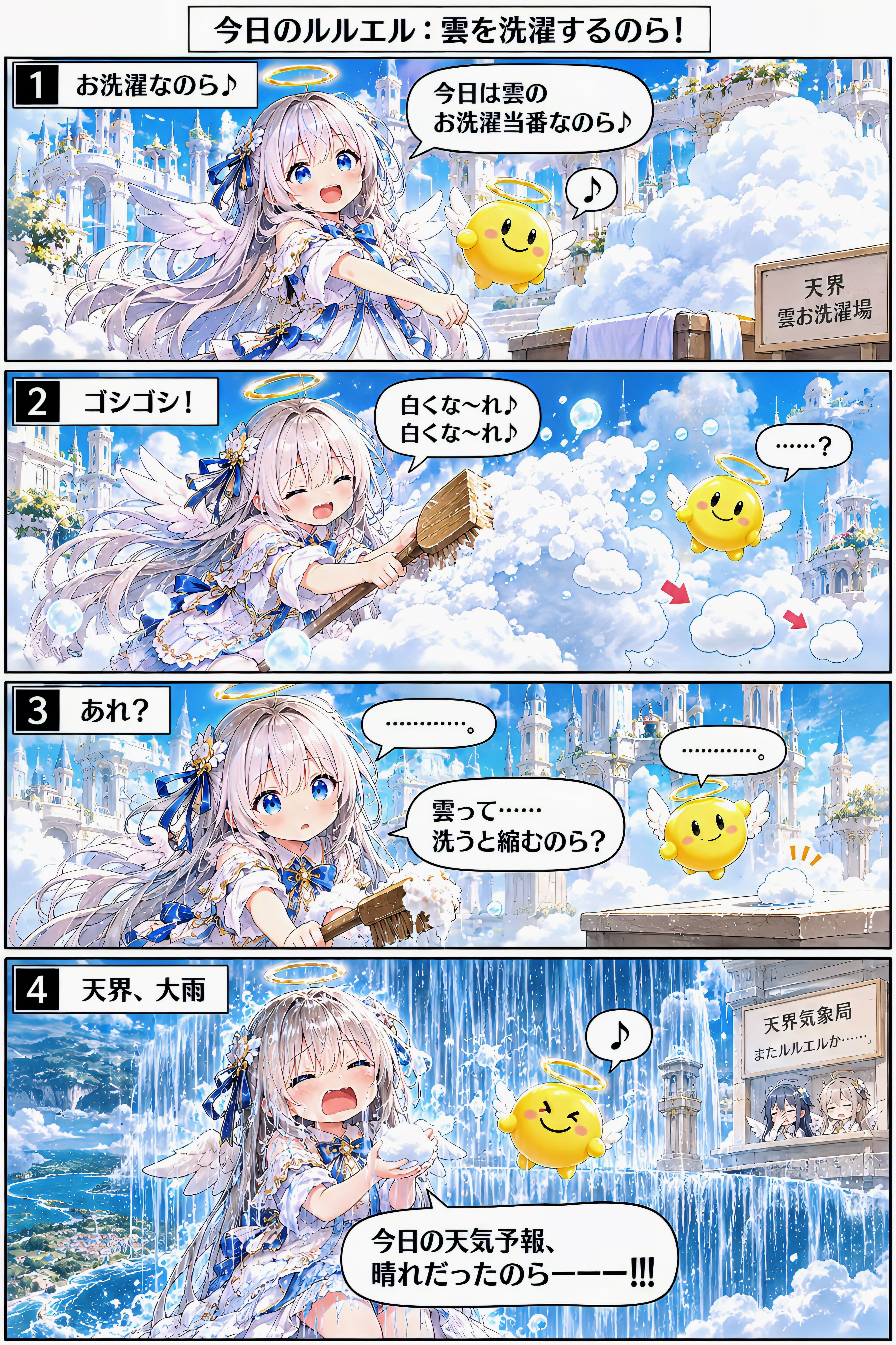 雲を洗濯するのら～！ | の人気AIイラスト・グラビア