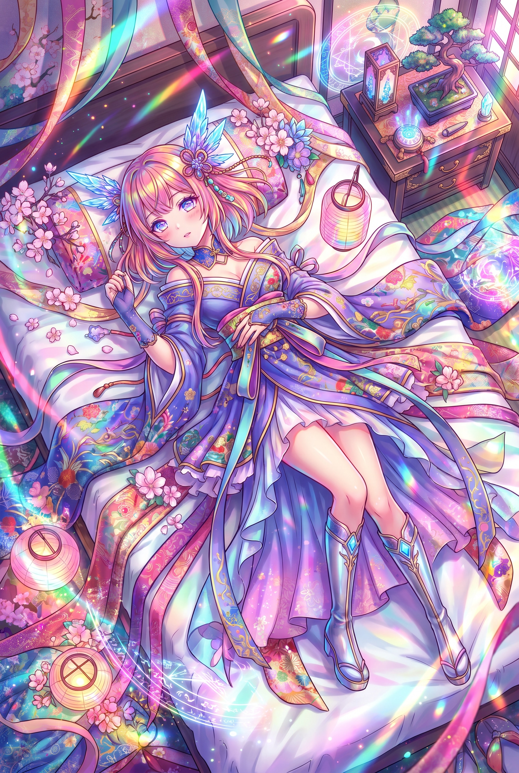 蒼紫夢華 | の人気AIイラスト・グラビア
