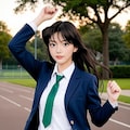 毛利蘭風な女性① 2枚目