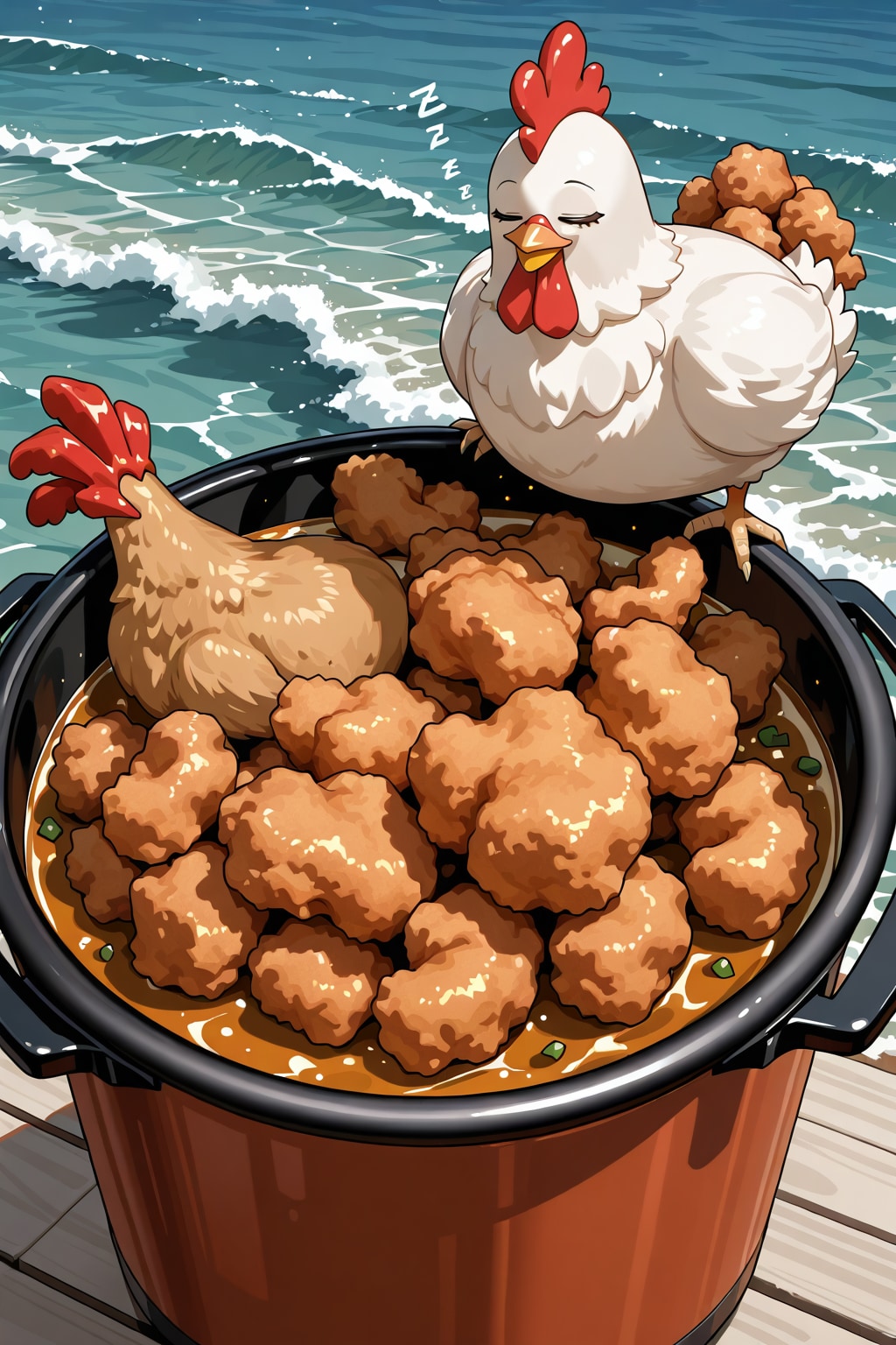スリーピングチキン | の人気AIイラスト・グラビア