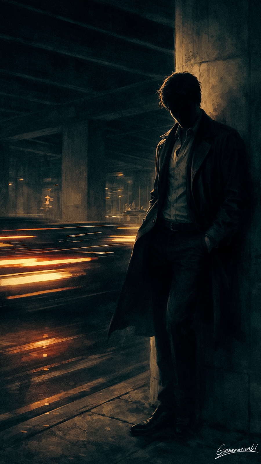 高架下のハードボイルド／スマホ壁紙アーカイブ | の人気AIイラスト・グラビア