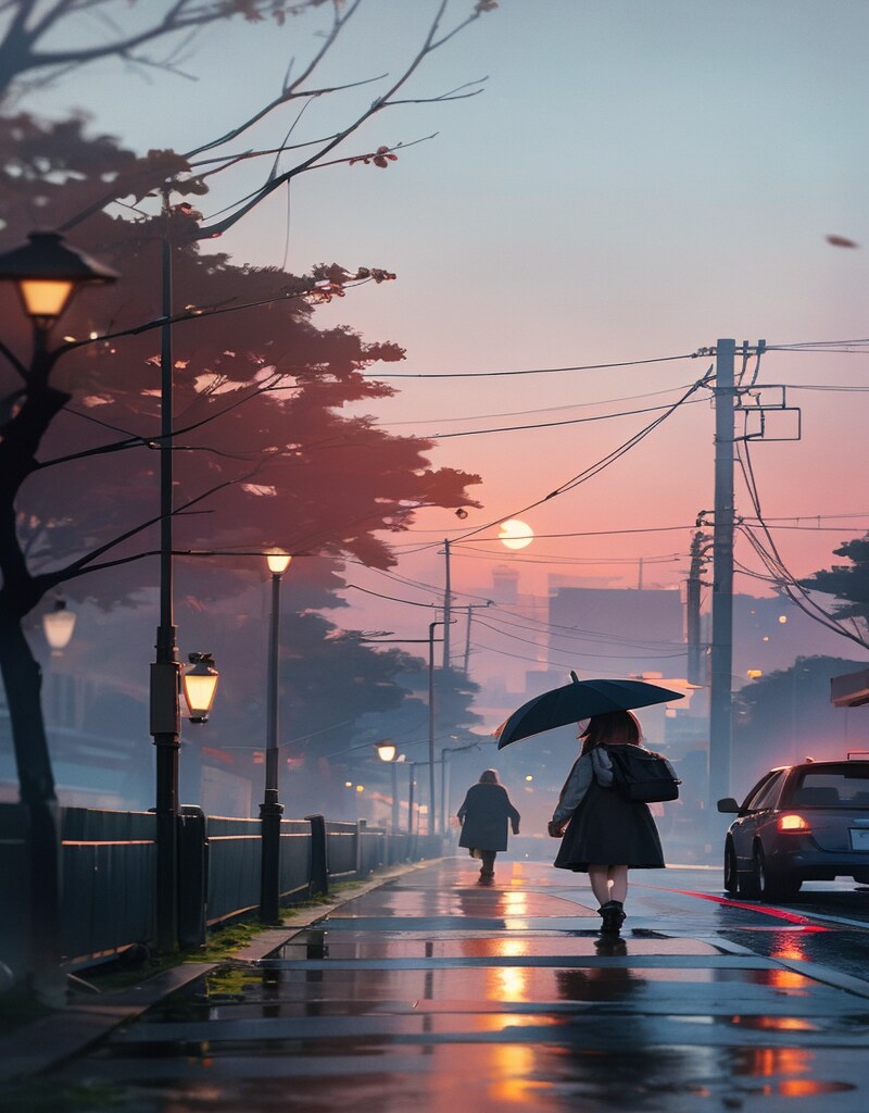 雨あがり夕暮れ橋