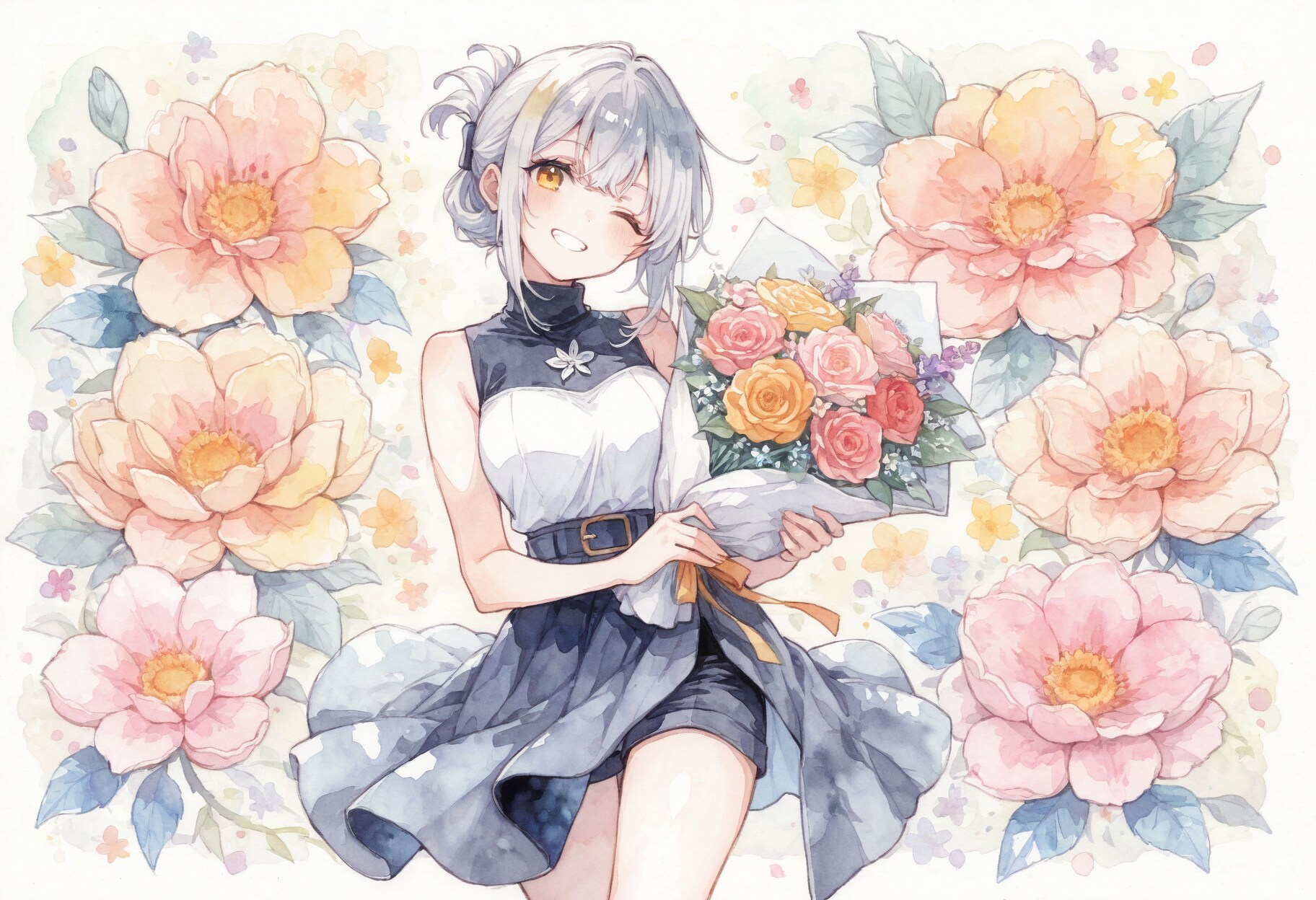 看板娘 flowers