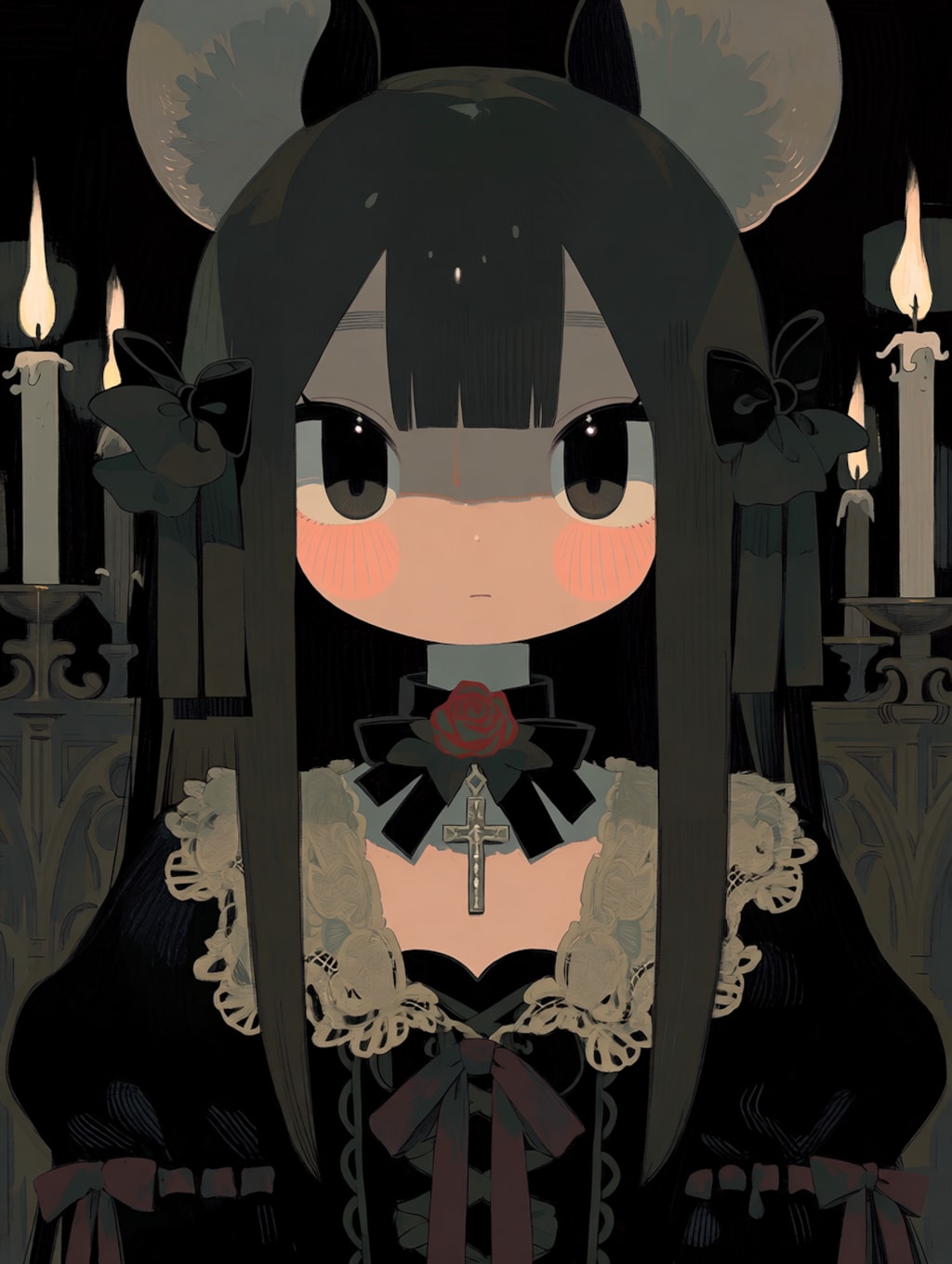 ネックレスねず耳