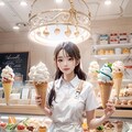 アイスクリーム店　店員さんの愛ちゃん 5枚目