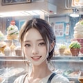 アイスクリーム店　店員さんの愛ちゃん 7枚目