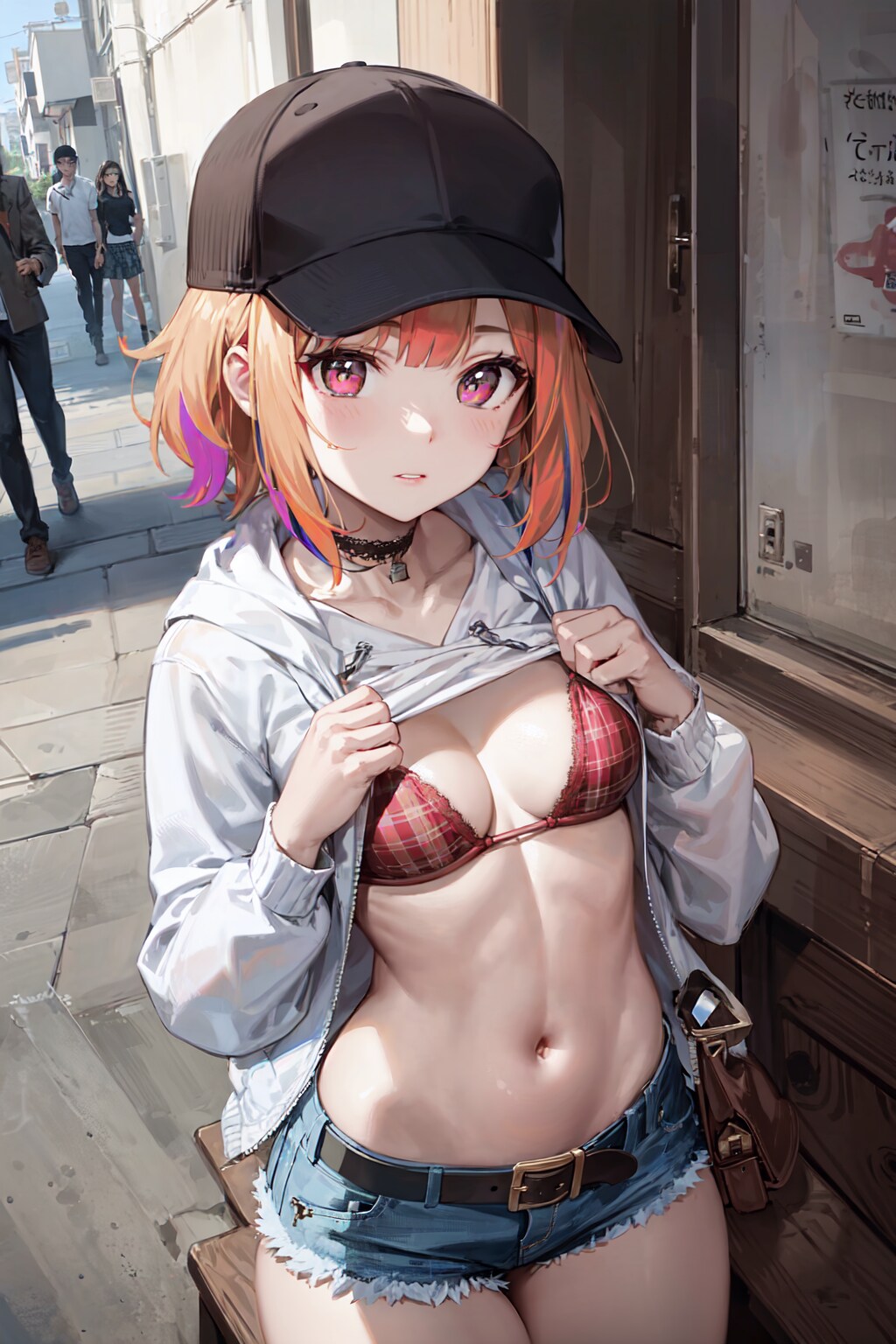へそ出しルック