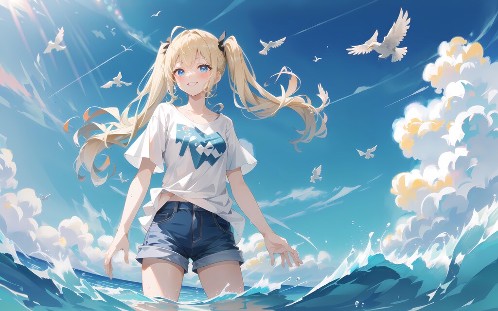 ちちぷいグリモワール掲載イラスト『夏の訪れ』