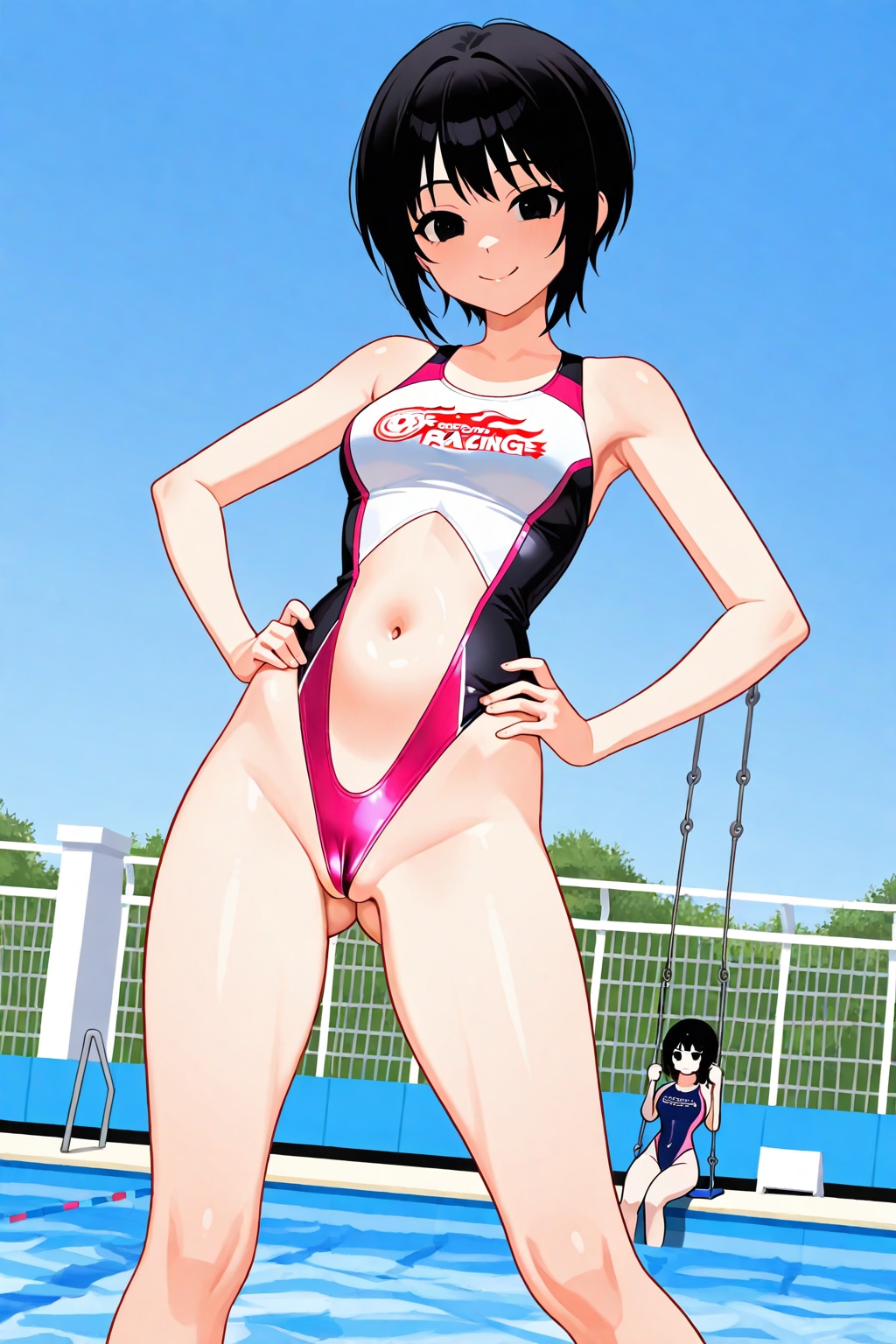 こんな競泳水着はちょっと！！