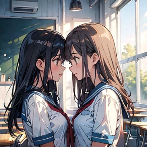 二人の距離 | の人気AIイラスト・グラビア