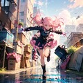 変わり者の少女 2枚目