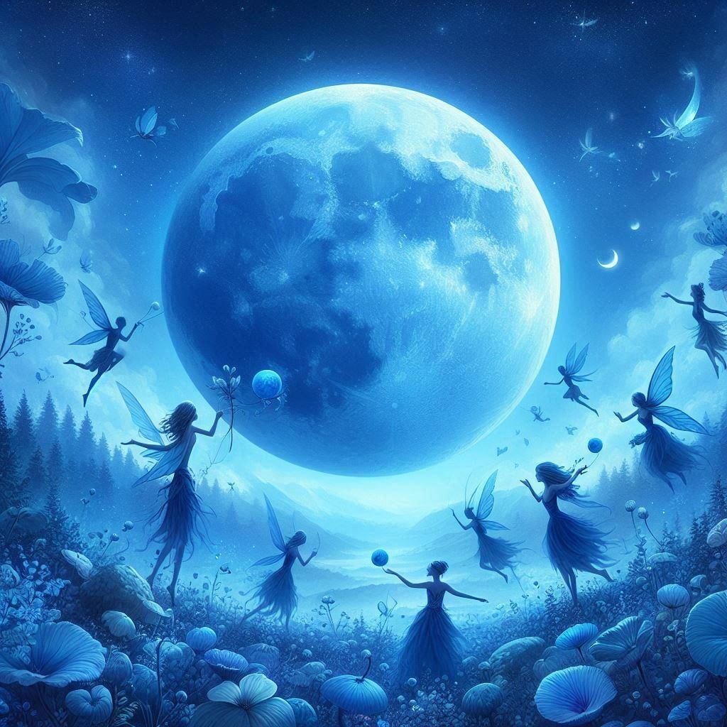 月と妖精