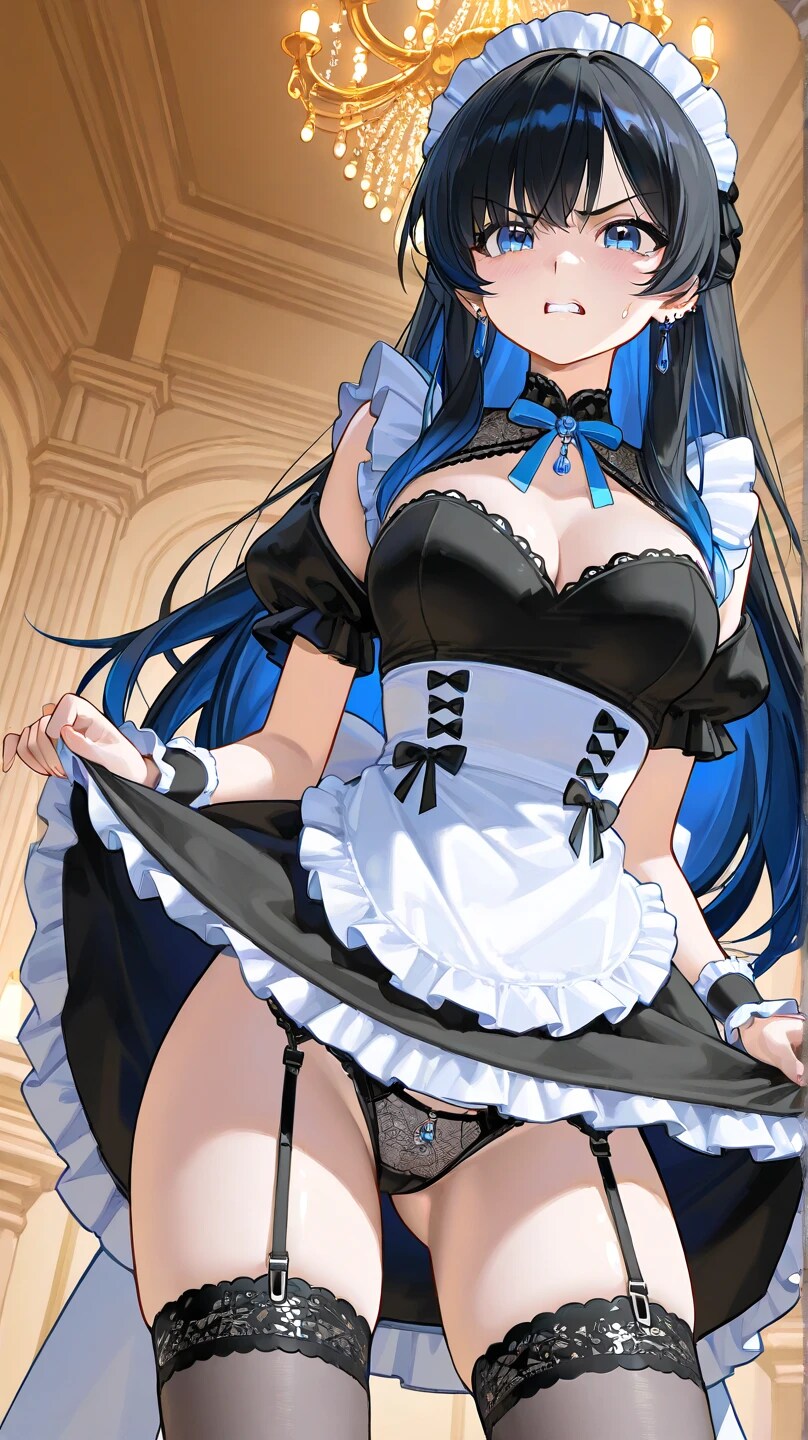メイドさん言われるがままに