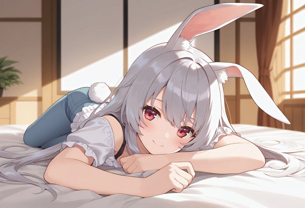 見て見てウサミミ～