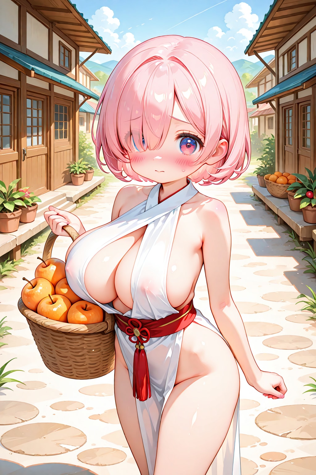 どこかの島の民族少女