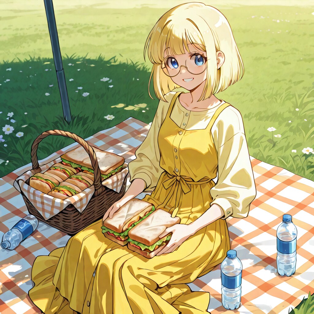ピクニックに来たミッシェルさん | の人気AIイラスト・グラビア
