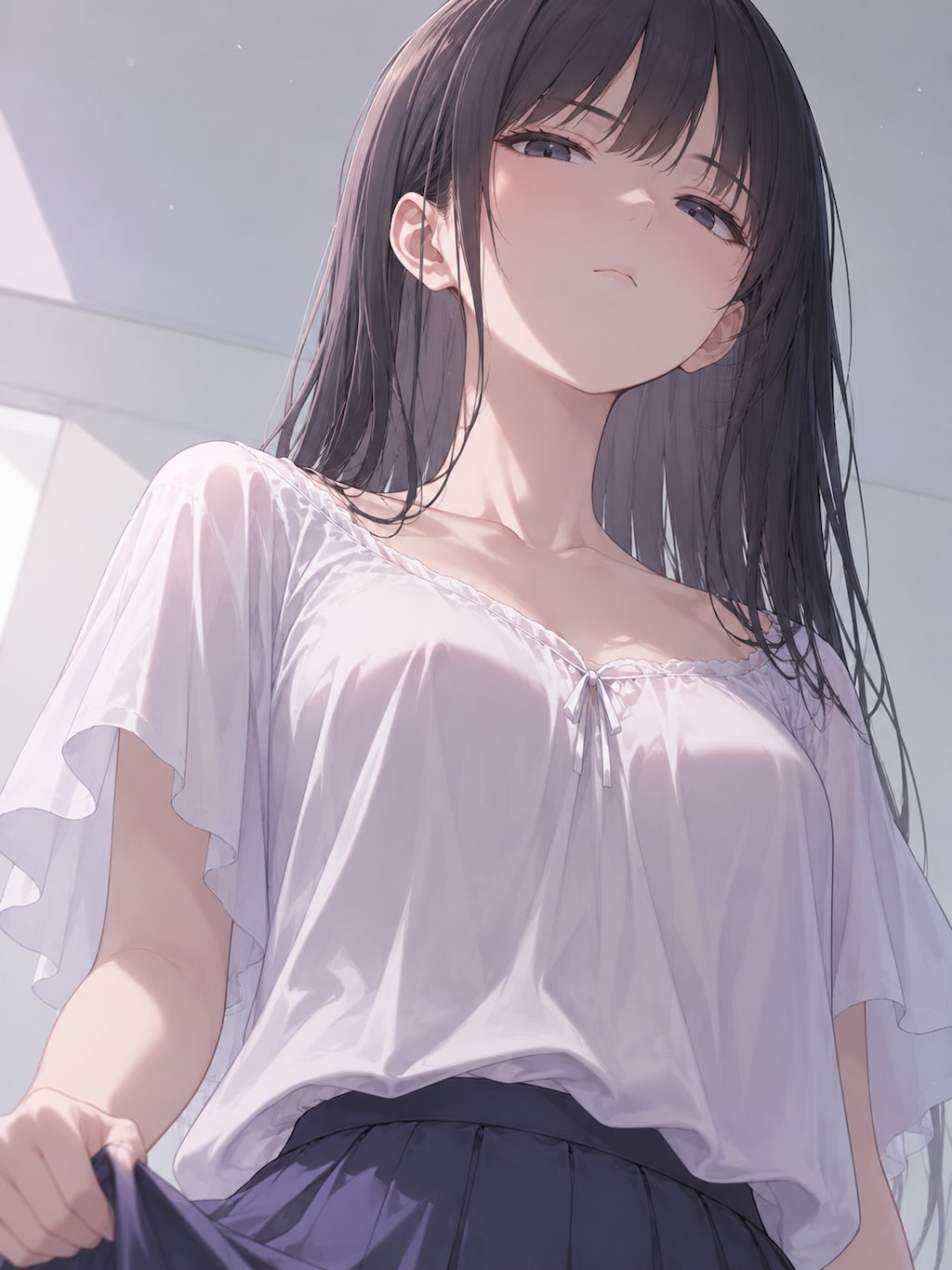 見下ろす視線