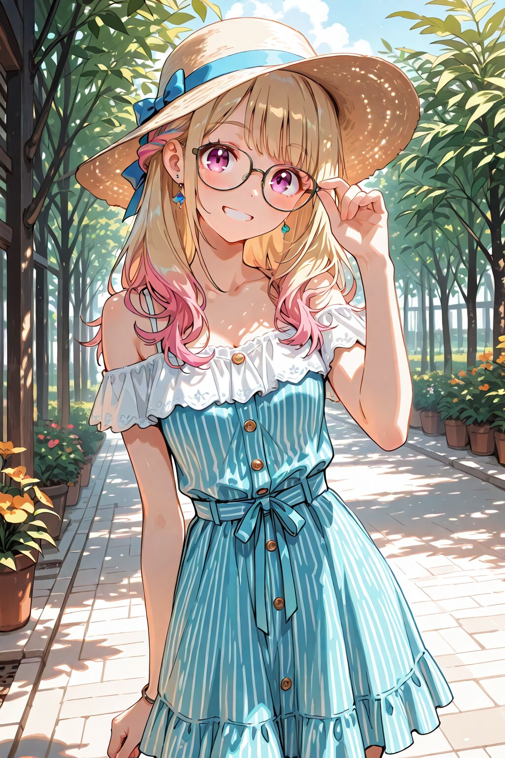 メガネ美少女