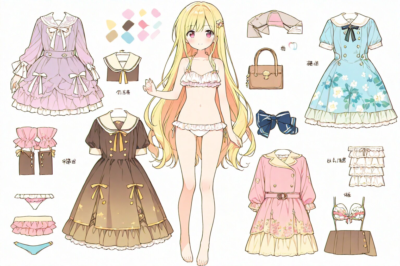 着せ替えブロンドちゃん