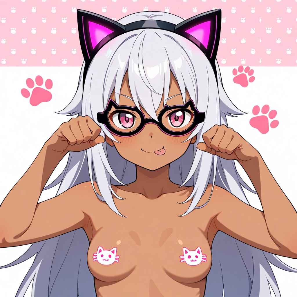眼鏡女子[ネコ型]