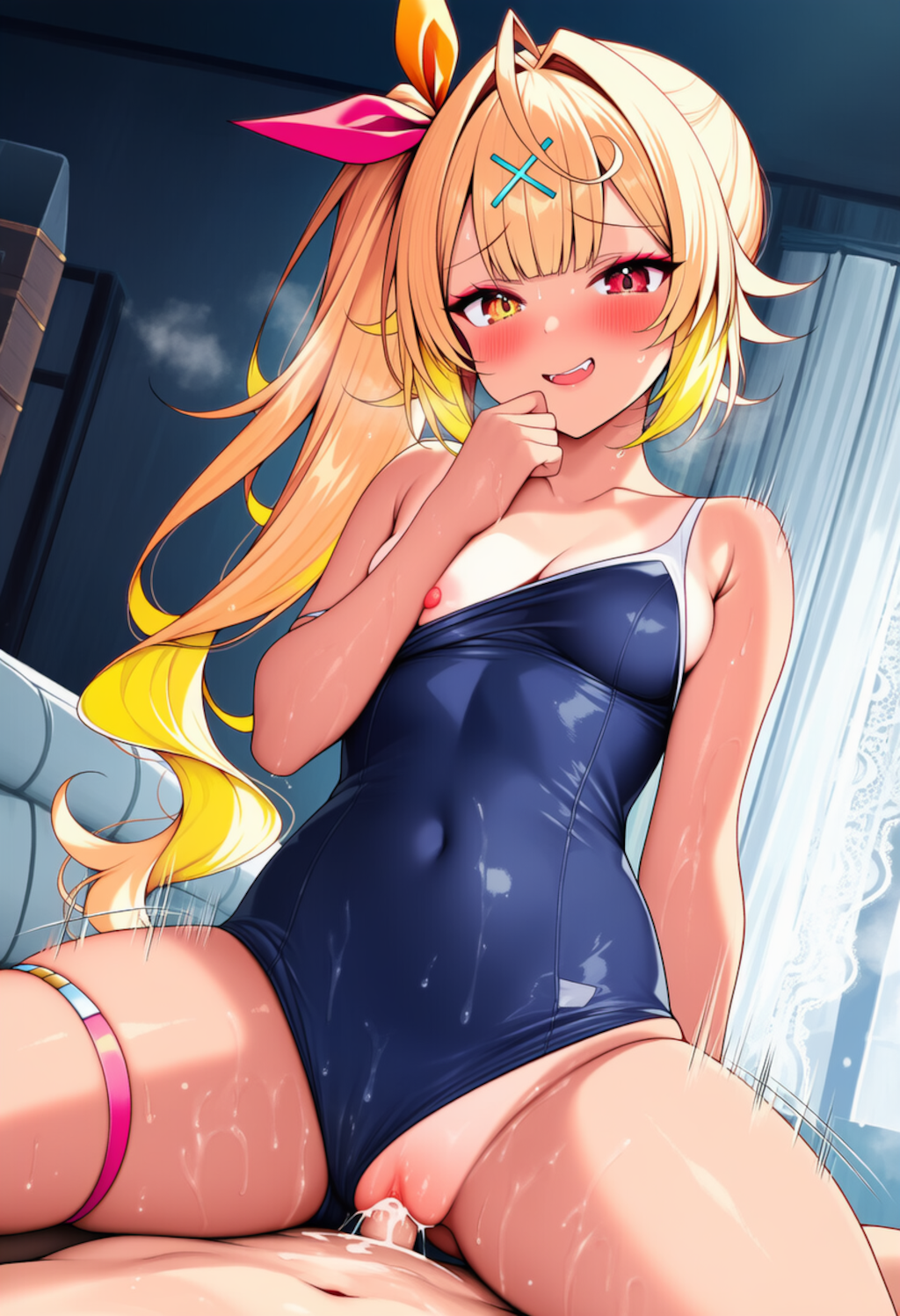 星〇サ〇と学校で