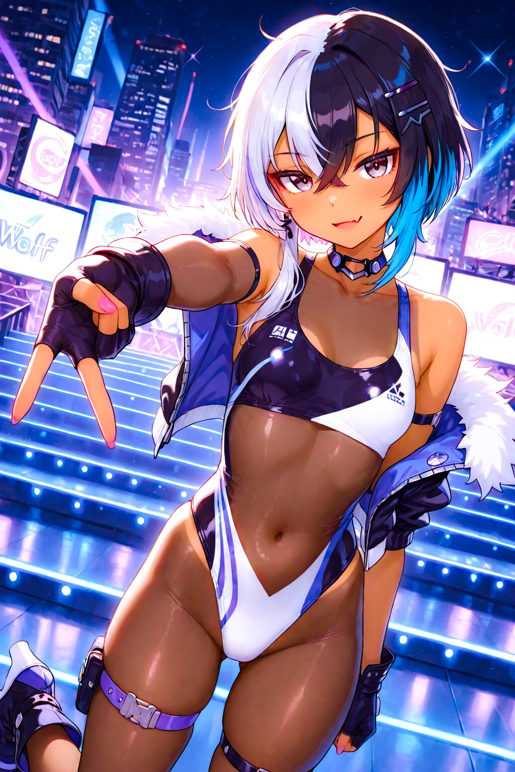 ちびギャル×改造競泳水着