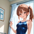 スク水サイドポニー女子　医務室で騎乗位 6枚目