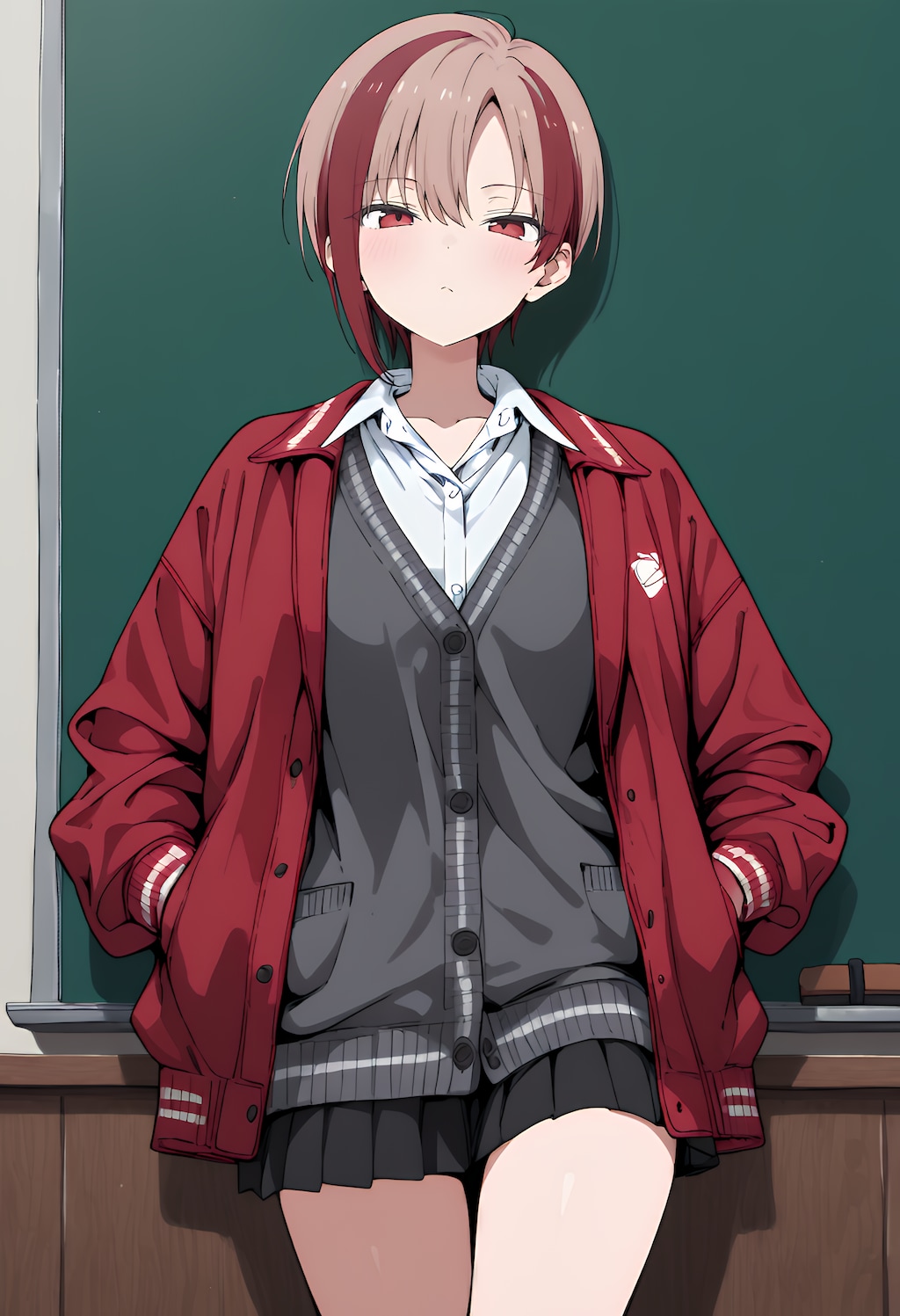 濃赤と濃灰