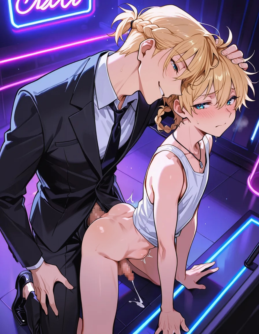 偏愛的なお兄さんに掘られる男の子