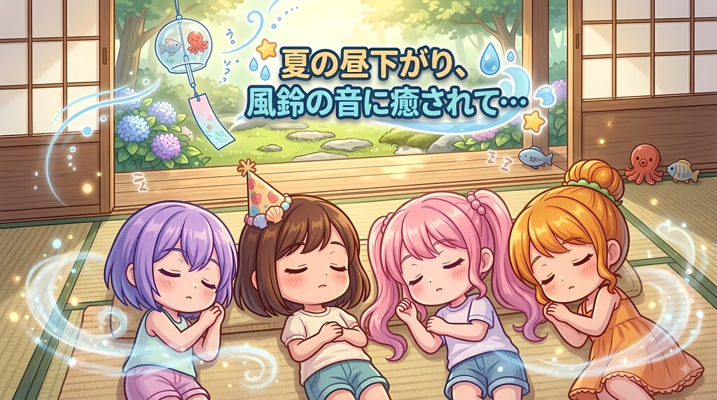 今日の夏休み（風鈴の音色でお昼寝２）