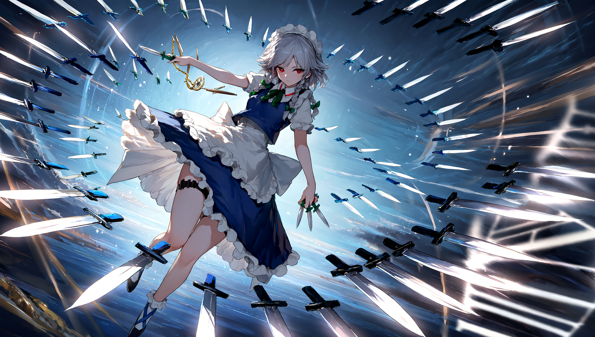 V5　東方　十六夜咲夜　弾幕 | の人気AIイラスト・グラビア