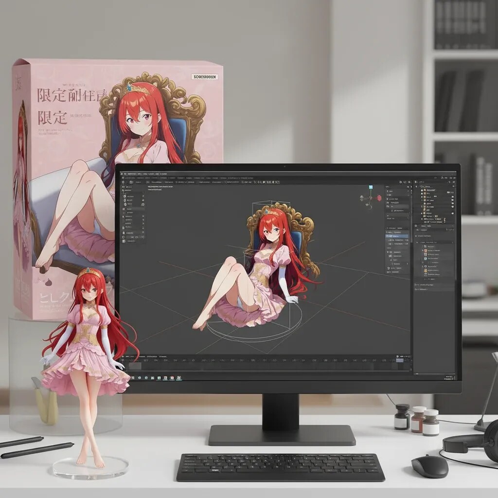 お題：FENRIR-赤の王女（with figure）