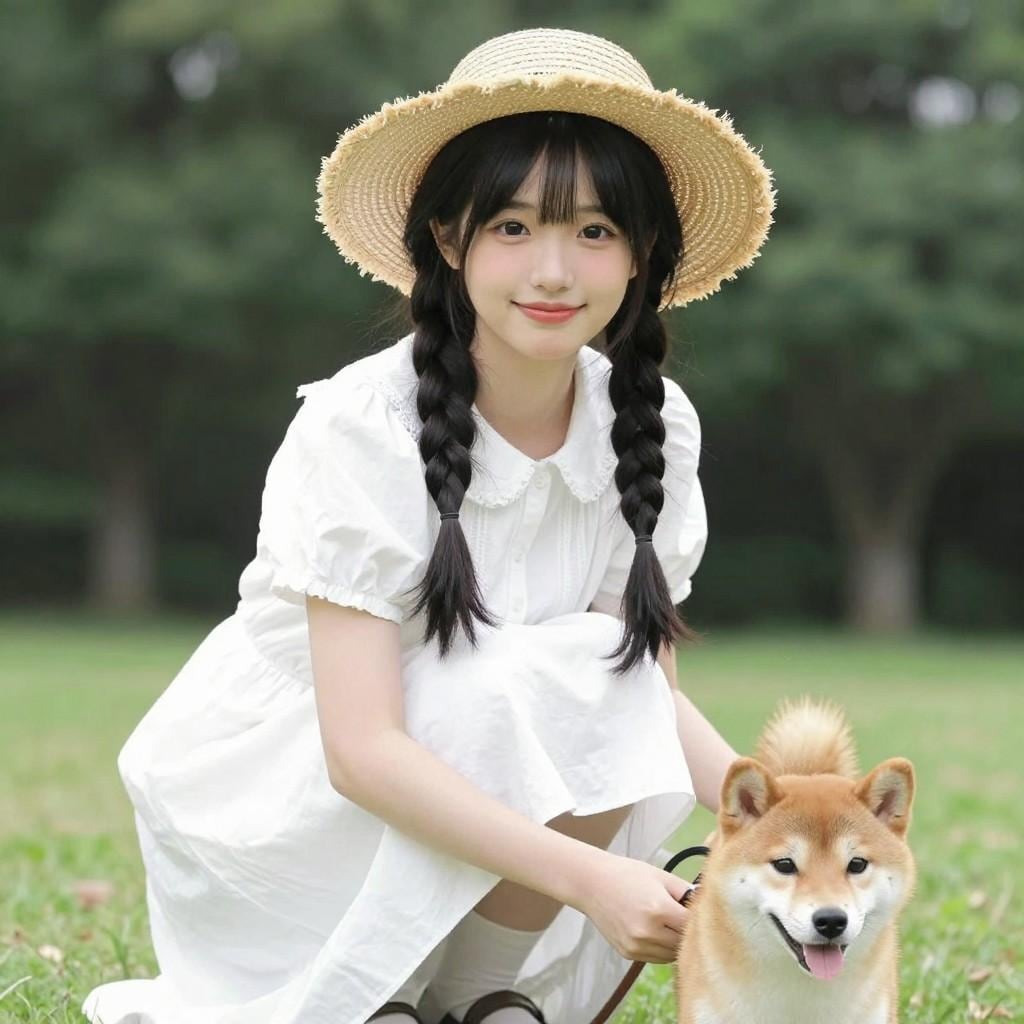 散歩中