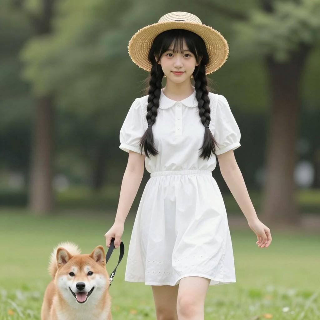 散歩中