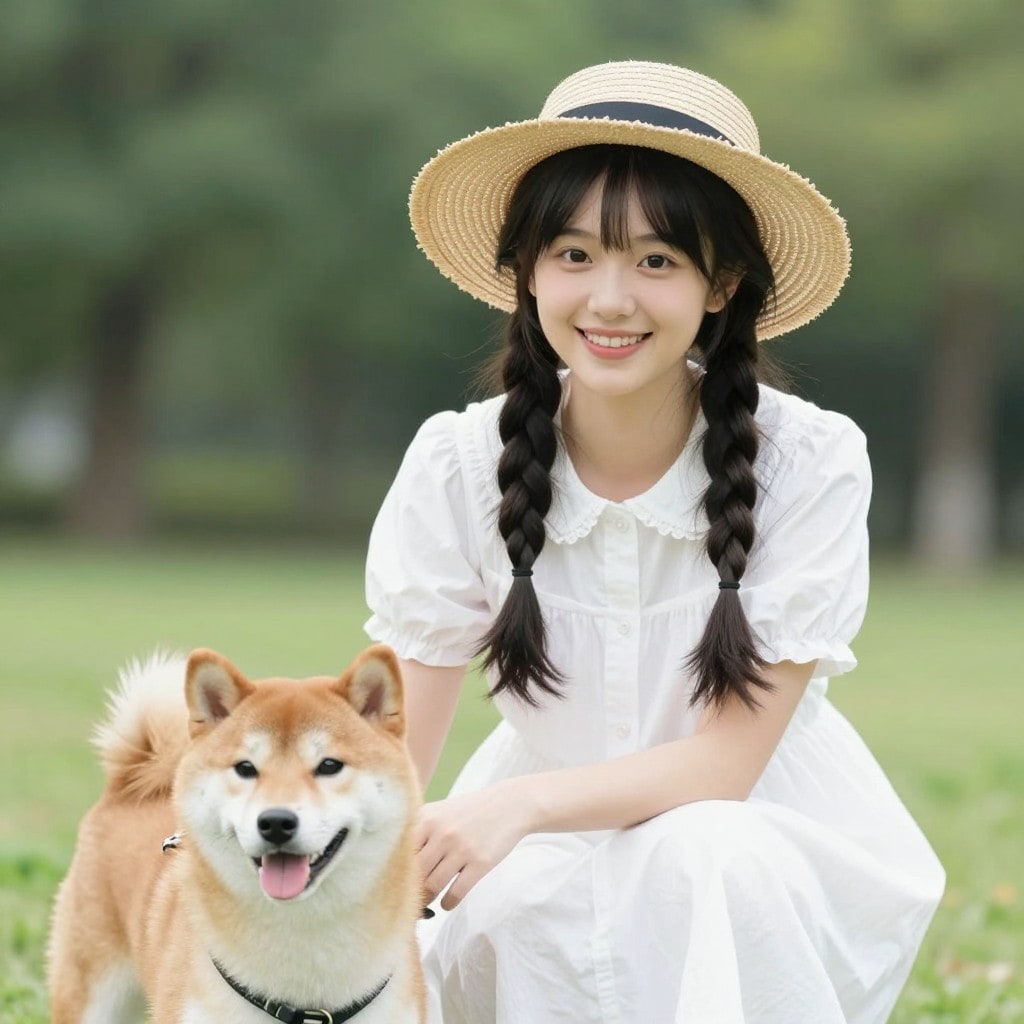 散歩中