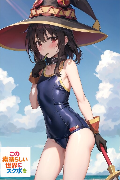 この素晴らしいめぐみんにスク水を
