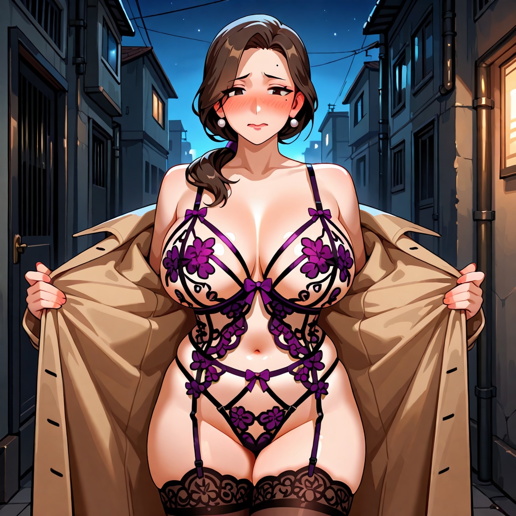 野外プレイに勤しむ奥さん