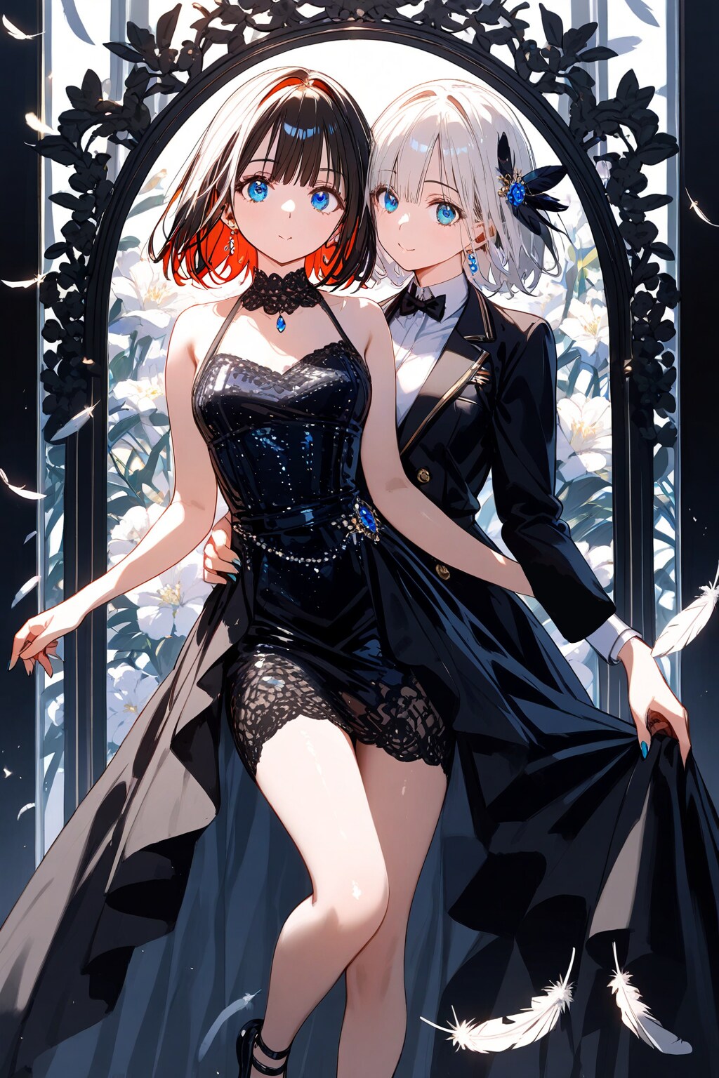 Waltz of the Black and White Sisters | の人気AIイラスト・グラビア